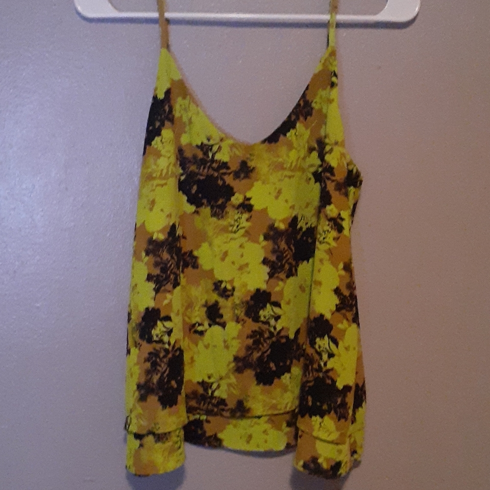 Allison Joy Floral Spaghetti Strap Top